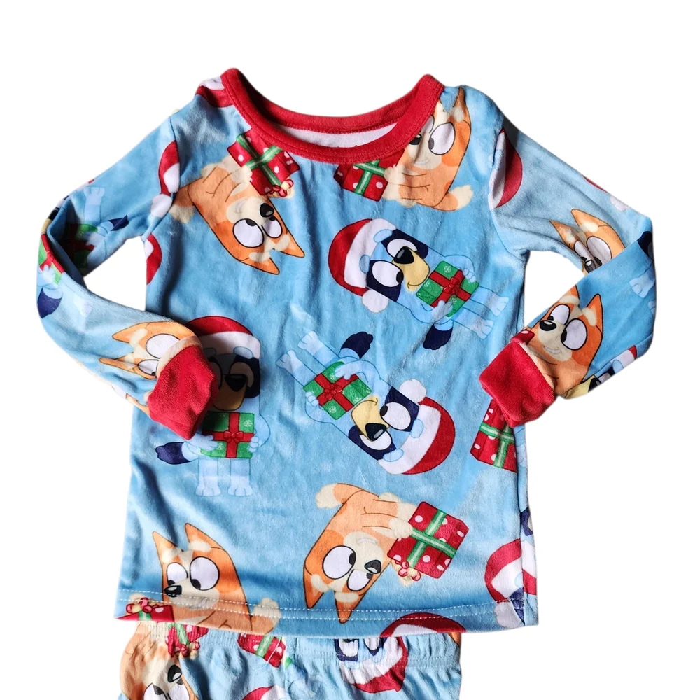Bluey Blue and Red Pajama Set